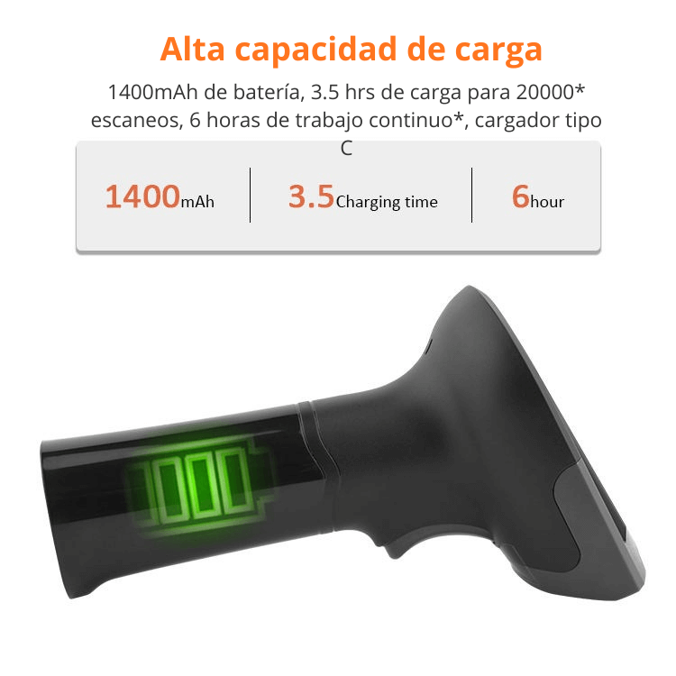 Lector de Código de Barras y QR Mifact L500RB(USB y Bluetooth)