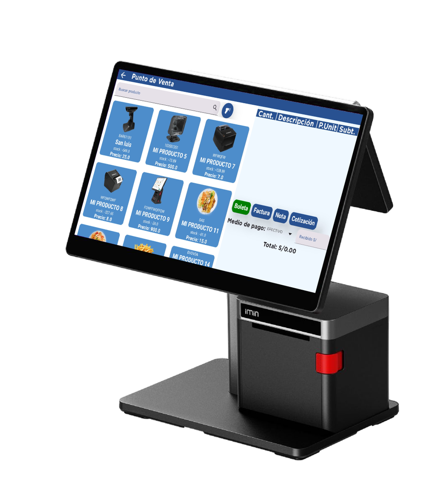 Imin Swan 2 - Punto de venta Android 13 - 15.6" Full HD (1920 x 1080) - 4GB RAM - 64GB ROM + Impresora Termica 80mm